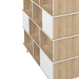 Iconic Bookshelf X7770X8021A00 Natural Oak and White