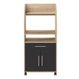 Jeanne Kitchen Trolley E8071A3476A80 Oak, Black