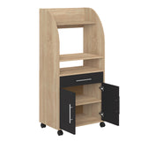 Jeanne Kitchen Trolley E8071A3476A80 Oak, Black