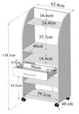 Jeanne Microwave Cart E8071A2121A80 White