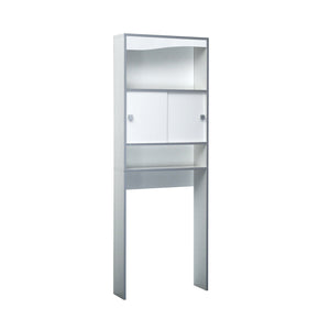 Surf Toilet Storage Cabinet E6091A7321M17 White, Aluminium Grey