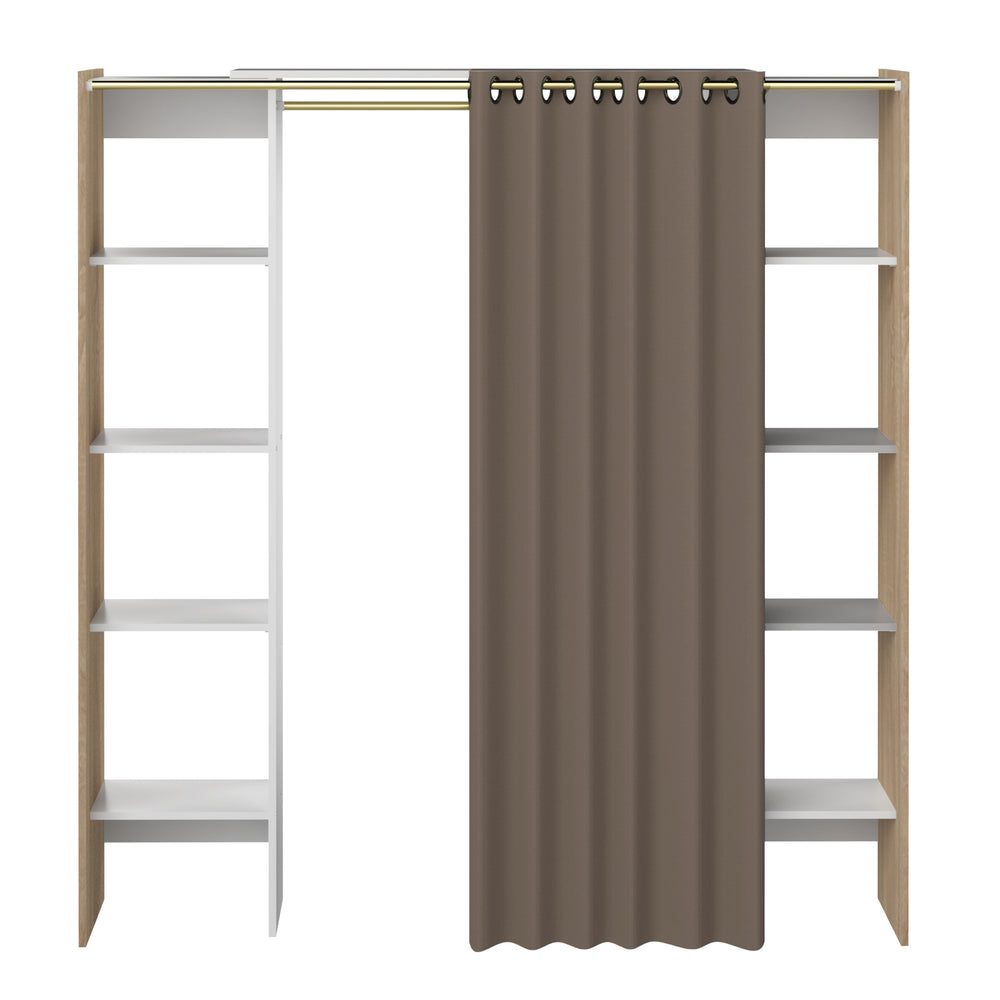 Jerry Clothes Storage System X4021X0391R00 Natural Oak & White, Taupe