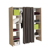 Jerry Clothes Storage System X4021X0391R00 Natural Oak & White, Taupe