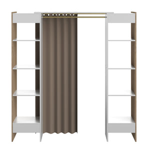 Jerry Clothes Storage System X4021X0391R00 Natural Oak & White, Taupe