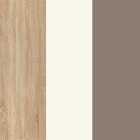 Jerry Clothes Storage System X4021X0391R00 Natural Oak & White, Taupe