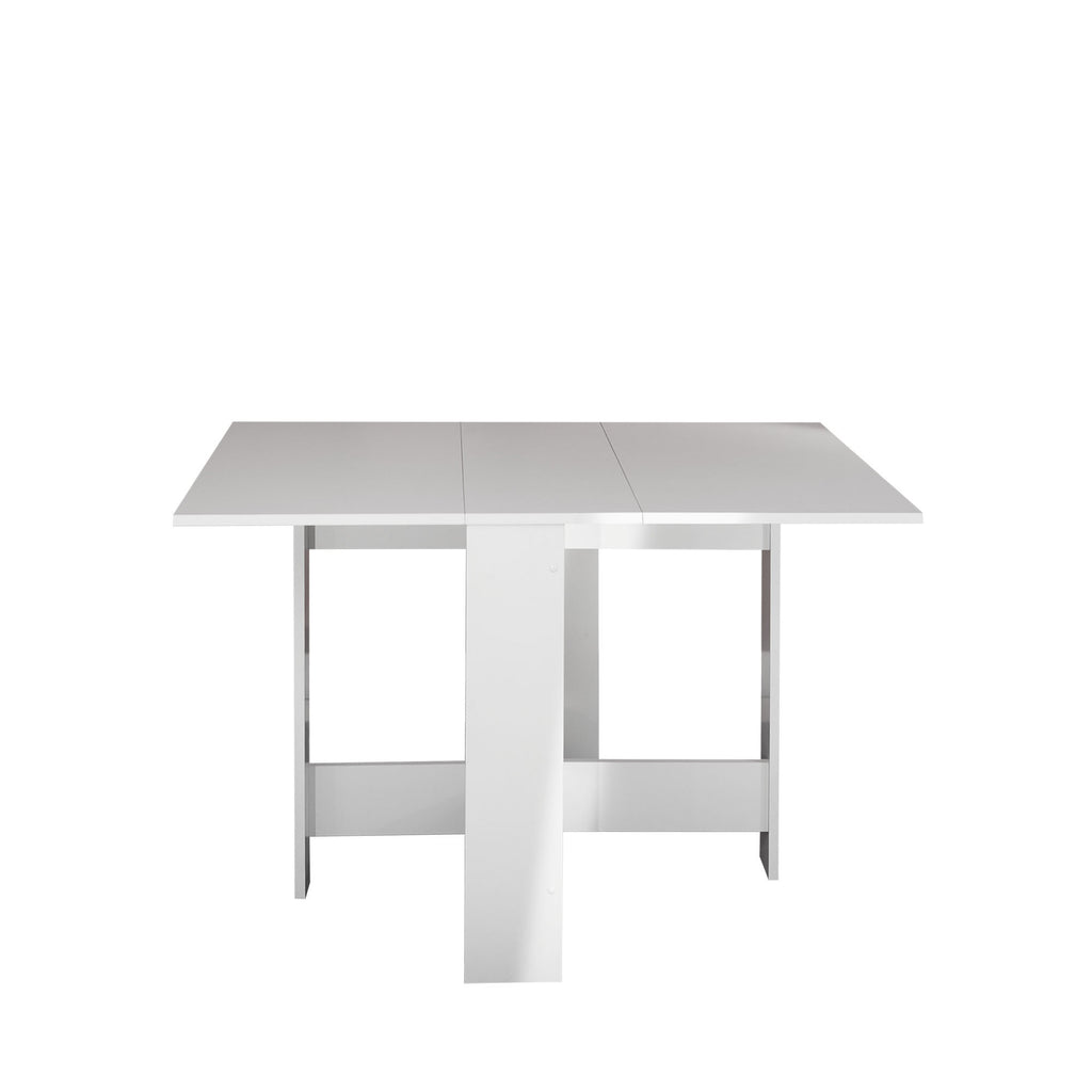 Table à manger pliable Papillon 103 cm - blanc