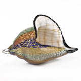 9 Multicolor Large Conch Shell Art Glass