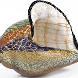 HomeRoots 9 Multicolor Large Conch Shell Art Glass 376117-HOMEROOTS 376117