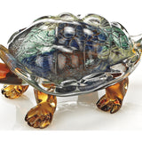 HomeRoots 6 Mouth Blown Turtle Art Glass 376123-HOMEROOTS 376123