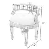 Butler Specialty Rebecca Mirrored Vanity Stool 3762146