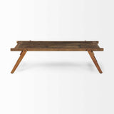 HomeRoots Rectangular Naturally Finished Reclaimed Wood Coffee Table 376287-HOMEROOTS 376287