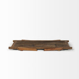 HomeRoots Rectangular Naturally Finished Reclaimed Wood Coffee Table 376287-HOMEROOTS 376287