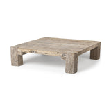 HomeRoots Square Reclaimed Solid Wood Coffee Table 376292-HOMEROOTS 376292