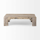 HomeRoots Square Reclaimed Solid Wood Coffee Table 376292-HOMEROOTS 376292