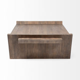 HomeRoots Square Solid Wood Top And Base Coffee Table 376302-HOMEROOTS 376302