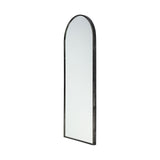 Arch Black Metal Frame Wall Mirror