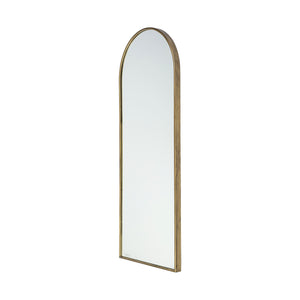 HomeRoots Arch Gold Metal Frame Wall Mirror 376436-HOMEROOTS 376436