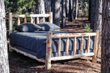 Rustic and Natural Cedar XL Single Traditional Log Bed