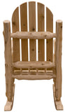 Rustic and Natural Cedar Adirondack Rocking Chair