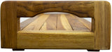 29" Natural Teak Wood Bath Tray and Seat with Handles
