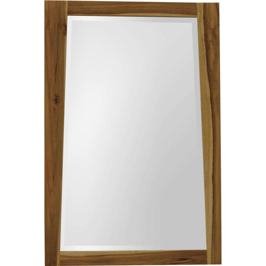 Solid Teak Wall Mirror in Natural Finish