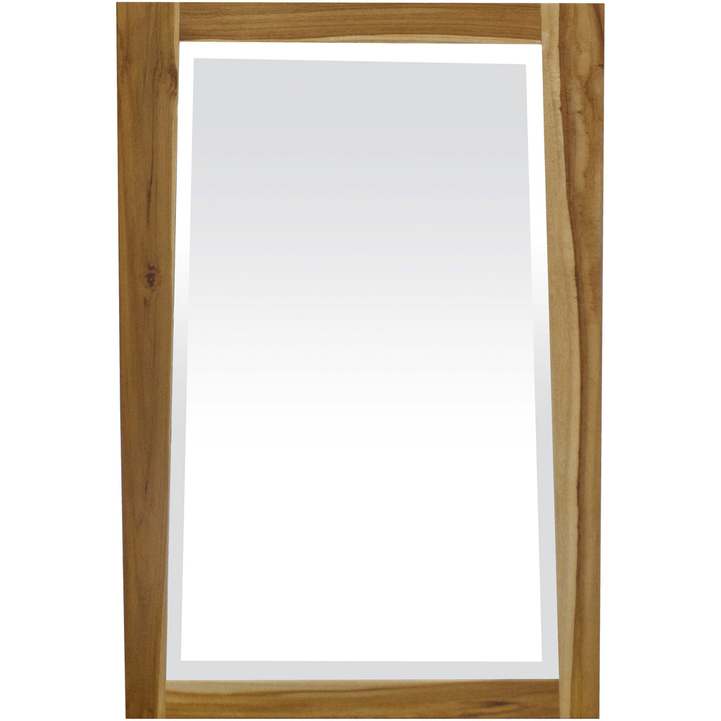 Solid Teak Wall Mirror in Natural Finish
