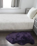 2' x 3' Purple New Zealand Natural Sheepskin Rug