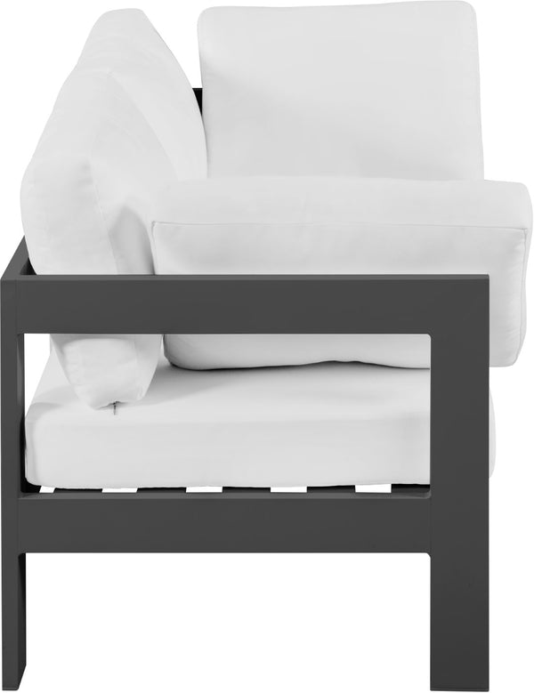Nizuc Waterproof Fabric / Aluminum / Foam Contemporary White Waterproof Fabric Outdoor Patio Modular Sofa - 60" W x 30" D x 34" H