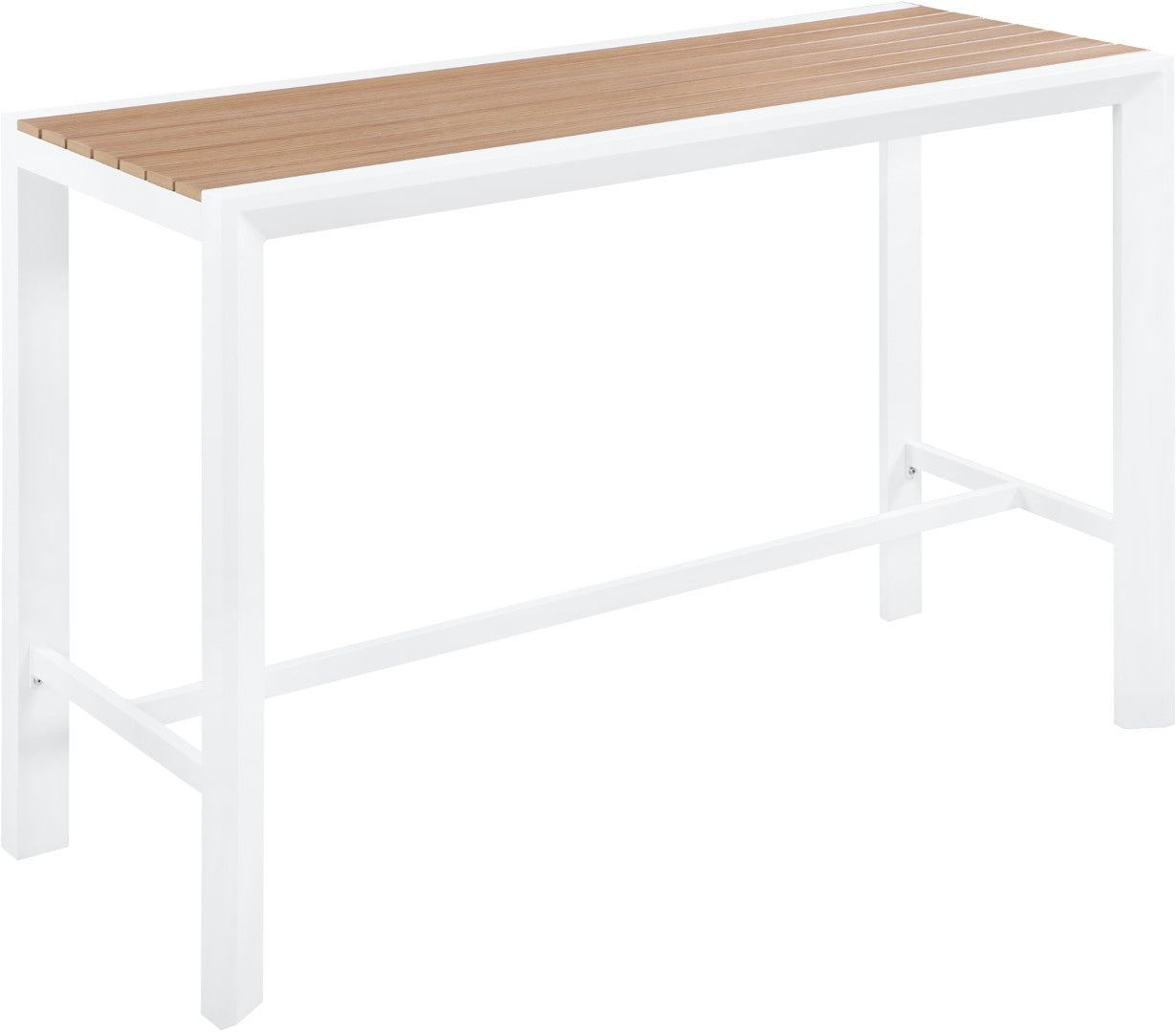 Nizuc Outdoor Patio Aluminum Bar Table - Thumbnail 2