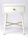 Butler Specialty Delridge White & Gold End Table 3791288