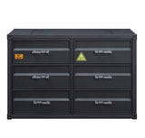 Cargo Industrial Dresser Gunmetal Finish 37955-ACME