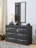 Cargo Industrial Dresser Gunmetal Finish 37955-ACME