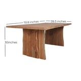 Solid Acacia Wood Live Edge Dining Table
