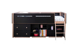 Prescott Industrial Loft Bed Black (Black 525) • Rose Gold ( Rose Gold 1416) 37980-ACME