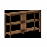 HomeRoots 30" Bookcase With 2 Shelves In Walnut 379940-HOMEROOTS 379940