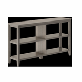 HomeRoots 30" Bookcase With 2 Shelves In Washed Grey 379941-HOMEROOTS 379941