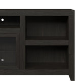 Legends Furniture Contemporary Modern Oak TV Stand for TV's up to 100 Inches, Black SK1595.MOC