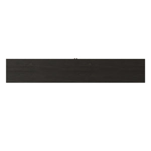 Legends Furniture Contemporary Modern Oak TV Stand for TV's up to 100 Inches, Black SK1595.MOC