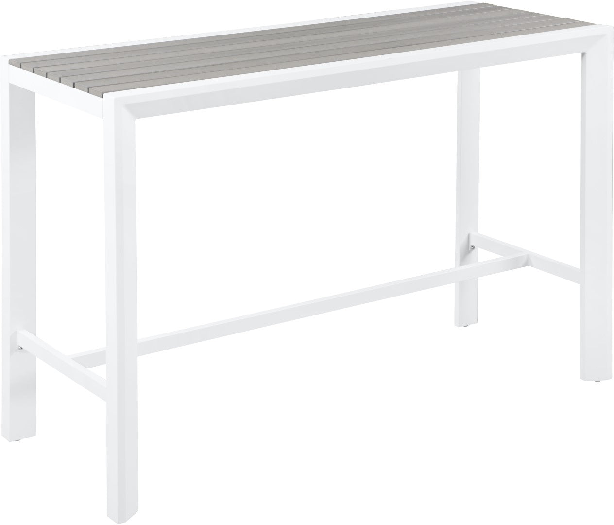 Nizuc Outdoor Patio Aluminum Bar Table - Thumbnail 3