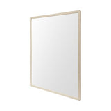 HomeRoots Rectangle Natural Accent Mirror With Matte Finish Frame 380077-HOMEROOTS 380077