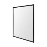 HomeRoots Rectangle Espresso Accent Mirror With Lakeside Design 380078-HOMEROOTS 380078