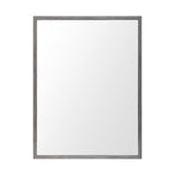 Rectangle Grey Accent Mirror With Driftwood Quality Frame