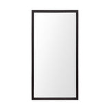 HomeRoots Rectangle Espresso Accent Mirror With Lakeside Design 380088-HOMEROOTS 380088