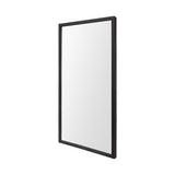 HomeRoots Rectangle Espresso Accent Mirror With Lakeside Design 380088-HOMEROOTS 380088
