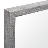 HomeRoots Rectangle Grey Accent Mirror With Driftwood Quality Frame 380089-HOMEROOTS 380089