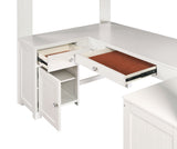 Ambar Cottage Loft Bed with Chest, Desk & Bookcase Light Gray 38065-ACME