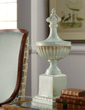 Urn On Pedestal - Celadon