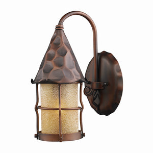 Rustica 14'' High 1-Light Outdoor Sconce - Antique Copper