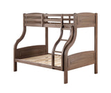 Mohini Transitional Twin/Full Bunk Bed Ash Oak (cc# Walnut) 38125-ACME