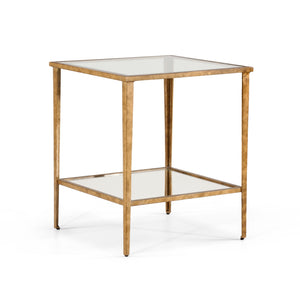 Carson End Table - Gold